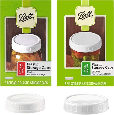 ball storage caps regular mouth jar and wide mouth jar combo 1 package of each buy online at