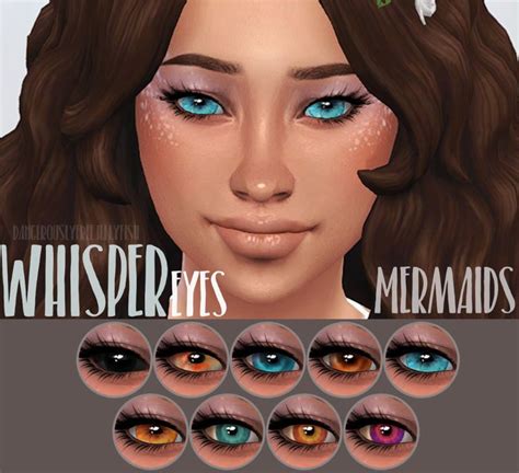 Whisper Eyes Mermaids Mermaid Eyes Sims 4 Sims 4 Mermaid Cc Hair