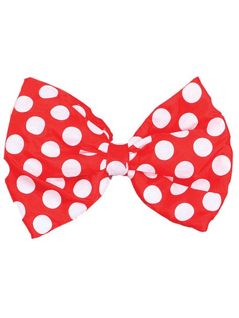 Circus Clowns Jumbo Spotted Bow Tie One Size Unisex Fancy Dress New