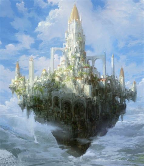 Sky Castle By Jaecheol Park Paperblue Imaginarycastles Fantasy