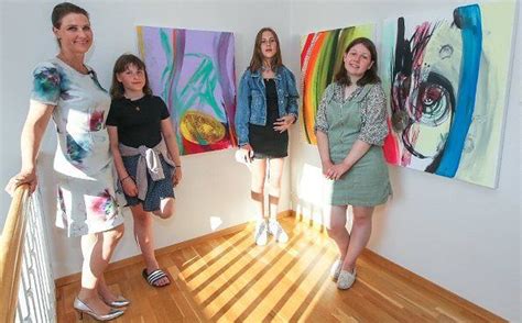 Princess Martha Louise and her daughters visited Ari Behn exhibition