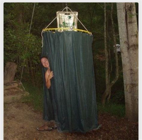 Cool Idea Make A Shower Enclosure For Camping Out Of A Hula Hoop