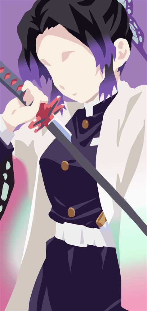 1440x3040 Resolution Demon Slayer Shinobu Minimalist 1440x3040