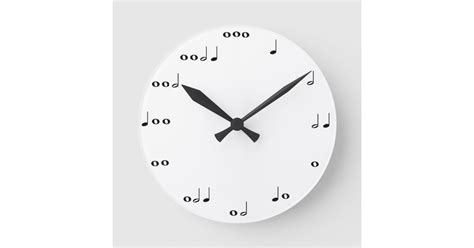 Musical Notes Clock Zazzle
