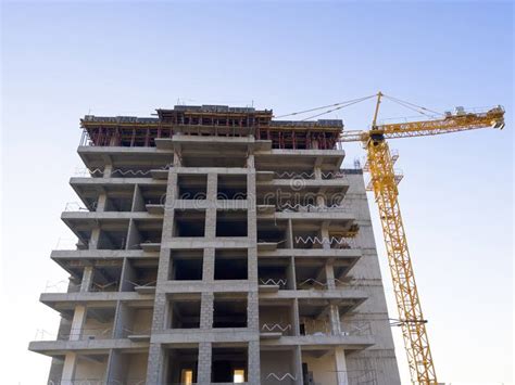 Construction Of Residential Building Wall Of Unfinished Building