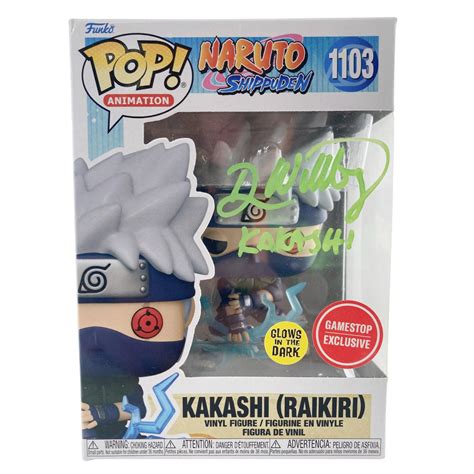 Dave Wittenberg Signed Funko Pop Naruto Kakashi 1103 Gitd Jsa Coa