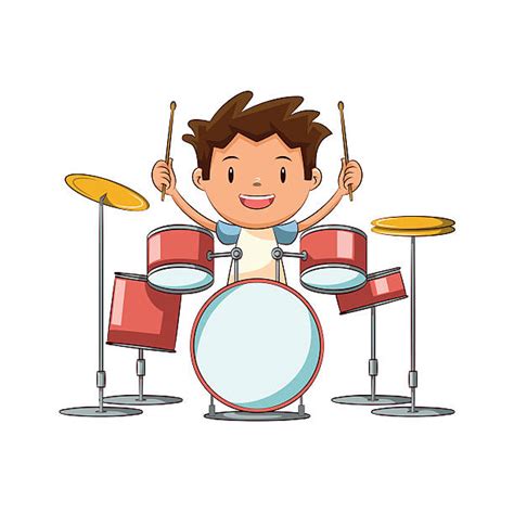 Royalty Free Playing Drums Clip Art Vector Images And Illustrations Istock