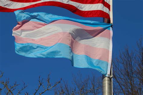 Transgender Pride Flag Flying In Downtown Jackson For Transgender Day
