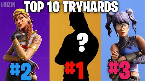 Top 10 Skins Mais Tryhards Do Fortnite Youtube