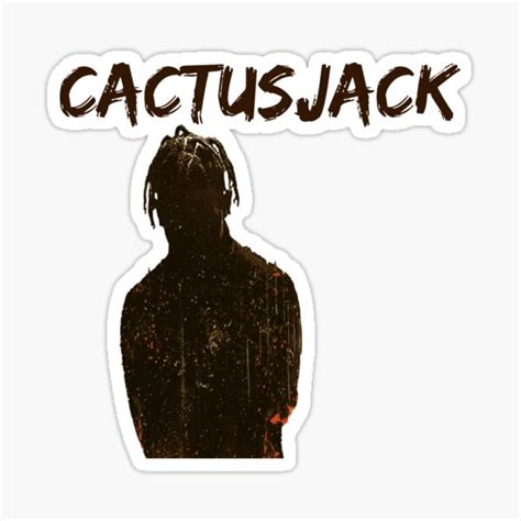 Travis Scott Fun Cactusjack T Shirt Sticker For Sale By Yassmesfioui