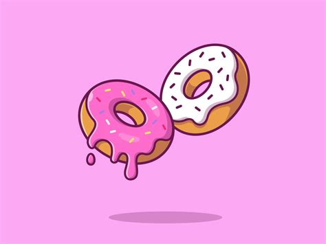 Donuts Donut Drawing Donut Cartoon Illustration