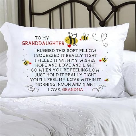 To My Granddaughter Pillow Granddaughter Quotes Pillows Grandma Pillow