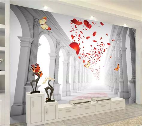 Beibehang Custom Wallpaper 3d Photo Murals European Romantic Wedding