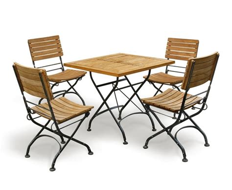 You can even use pieces as an indoor cafe table and chairs. Bistro Square Table and 4 Chairs - Patio Garden Bistro ...
