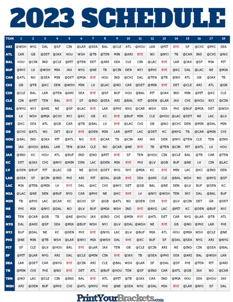 Nfl Full Season Schedule Grid 2024 Printable