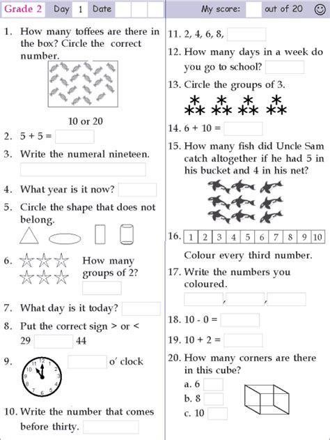 Grade 4 | geometry (plane). This is a great link! Grade 2 Mental Math - 50 different ...