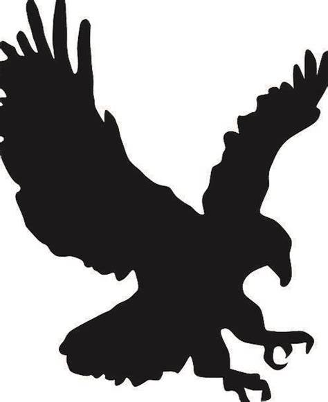 Eagle In Flight Silhouette At Getdrawings Free Download