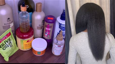 My Wash Day Routine For My Relaxed Hair After A Relaxer 2 Weeks Post