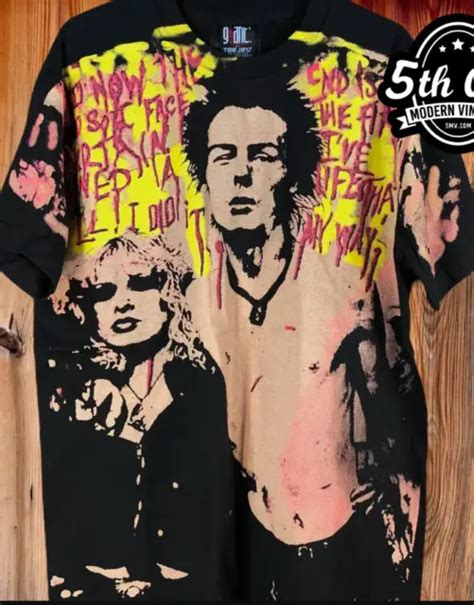 Sid Vicious Sex Pistols Sid And Nancy All Over Print New Vintage Band T Shirt 30 99 Picclick