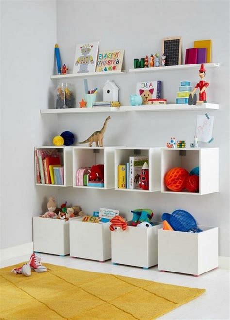 22 Smart Wall Storage Ideas For Kids Room Kids Playroom Storage Kid