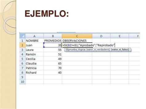 Funciones Lógicas De Excel