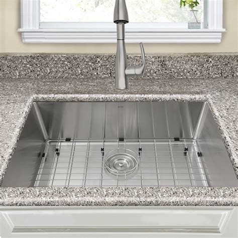 Nantucket Sinks Sr2818 16 Rectangle Undermount Stainless Steel Kitchen Sink