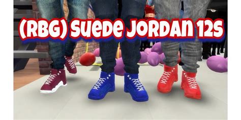 Promo code for jordan sneakers sims 4 40aba b346a these pictures of this page are about:sims 4 cc jordan inspired redd high tops found in tsr category 'sims 4 shoes female'. The Black Simmer: Jordan 12s recolor by DessySims