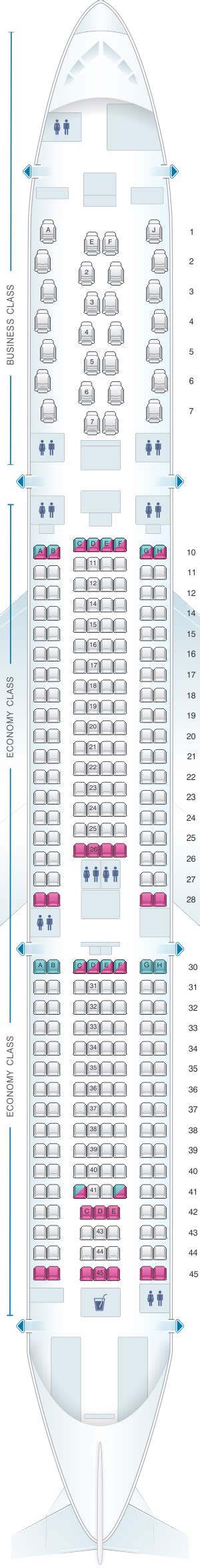 Air Mauritius A350 Seat Map