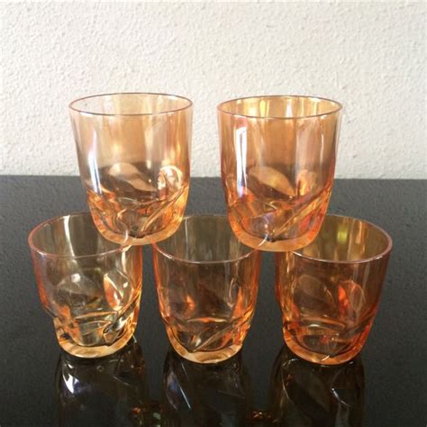Shiny Orange Drinking Glasses Furniture And Home Living Kitchenware And Tableware Other