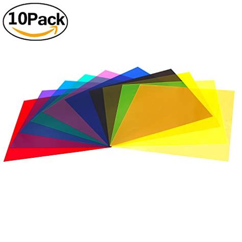 Etyhf Colored Overlays Transparency Color Film Plastic Sheets