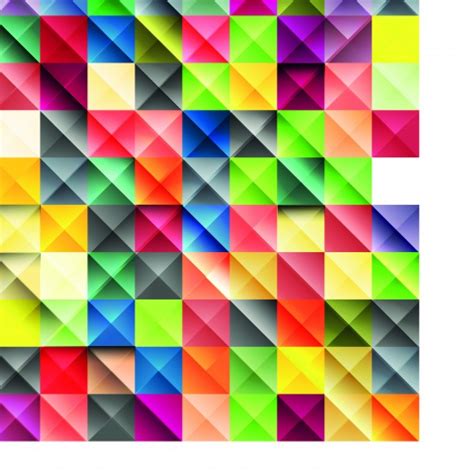 Разноцветные квадраты Multicolored Squares Vector Background
