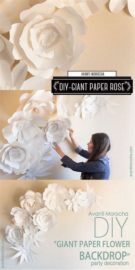 Diy Giant Paper Rose These Giant Paper Rose Flowers Are Easy And Fun