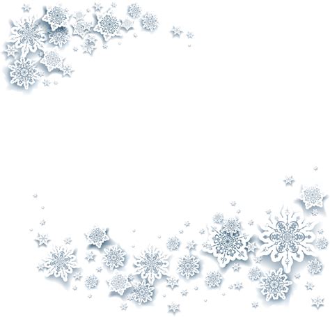 White Snowflakes Png Transparent Background Free Download 41272