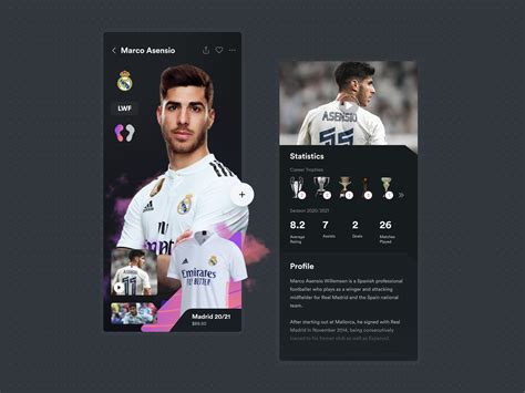Football Player Profile Page By Pahri 👽 On Dribbble