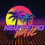New Retro Wave Vaporwave Neon Typography Digital Art 1980s 