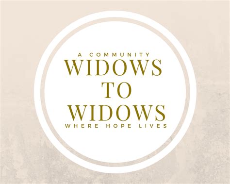 Widows To Widows