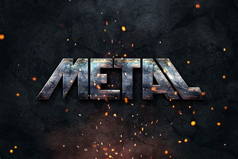 Metal Text Style Fribly