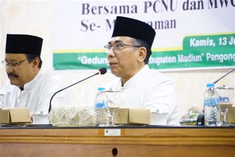 Kunjungi Madiun Gus Yahya Silaturahmi Dengan Pcnu Dan Mwc Se Mataraman