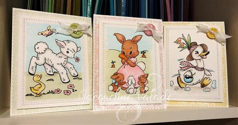 Retro Baby Animals Card Set By Jacqueline Cards And Paper Crafts At