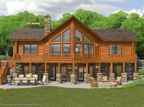 Golden Eagle Log And Timber Homes Floor Plan Details Ski Home Prow 1418ar