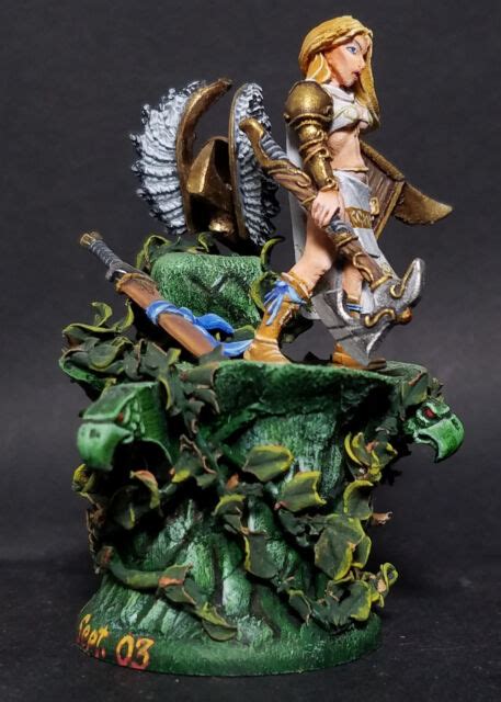 Painted Female Valkyrie Warrior Miniature Ebay