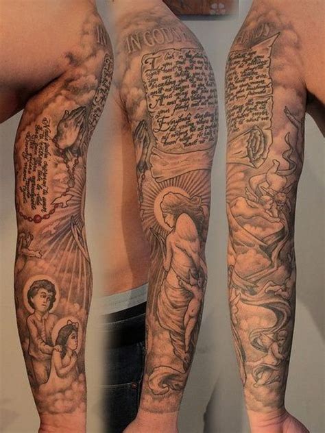 Religious Sleeve Tattoos Designs Ideas And Meaning Tattoos For You