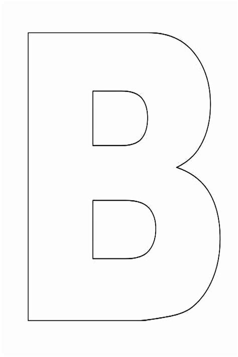 Letter B Template Printable Fillable Form 2023