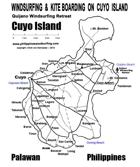 Cuyo Island Palawan Philippine Map Cuyo Island Palawan Philippines