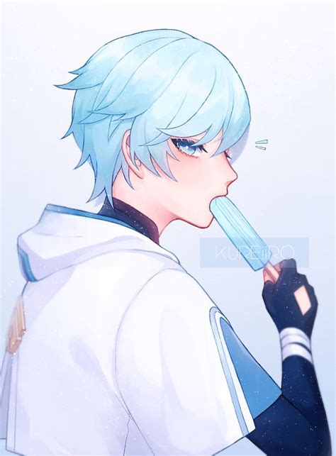 Twitter In 2020 Anime Guys Blue Hair Anime Boy Black Anime Characters