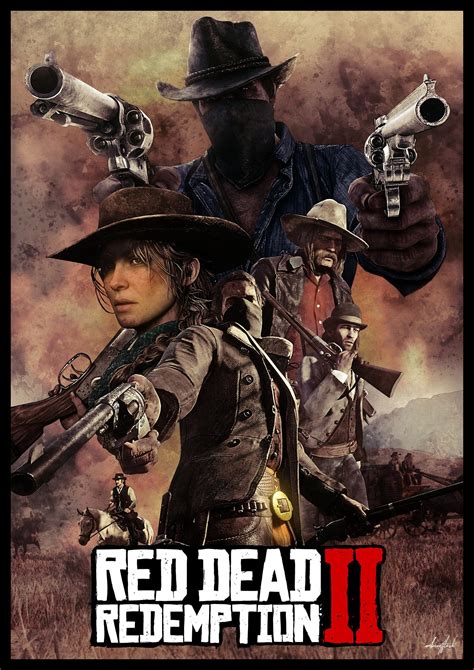 Red Dead Redemption 2 Fanart Poster Rreddeadredemption2