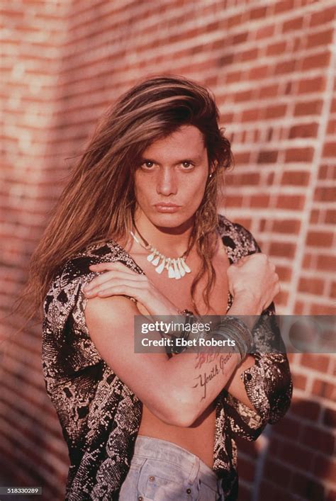 Canadian Singer Sebastian Bach Of American Rock Group Skid Row