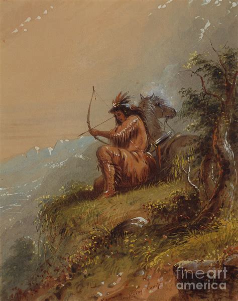 Pawnee Supplying Camp C1837 Painting By Alfred Jacob Miller Fine