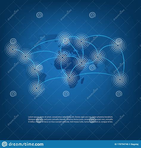 Digital Network Connections Technology Background Cloud Computing