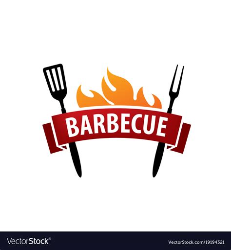 Barbecue Party Logo Royalty Free Vector Image Vectorstock